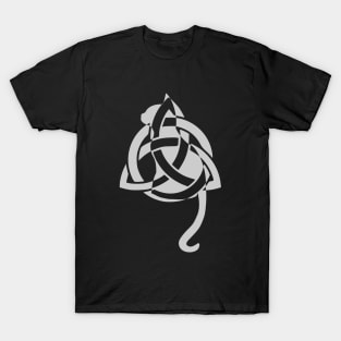 Celtic Triquetra Cat T-Shirt